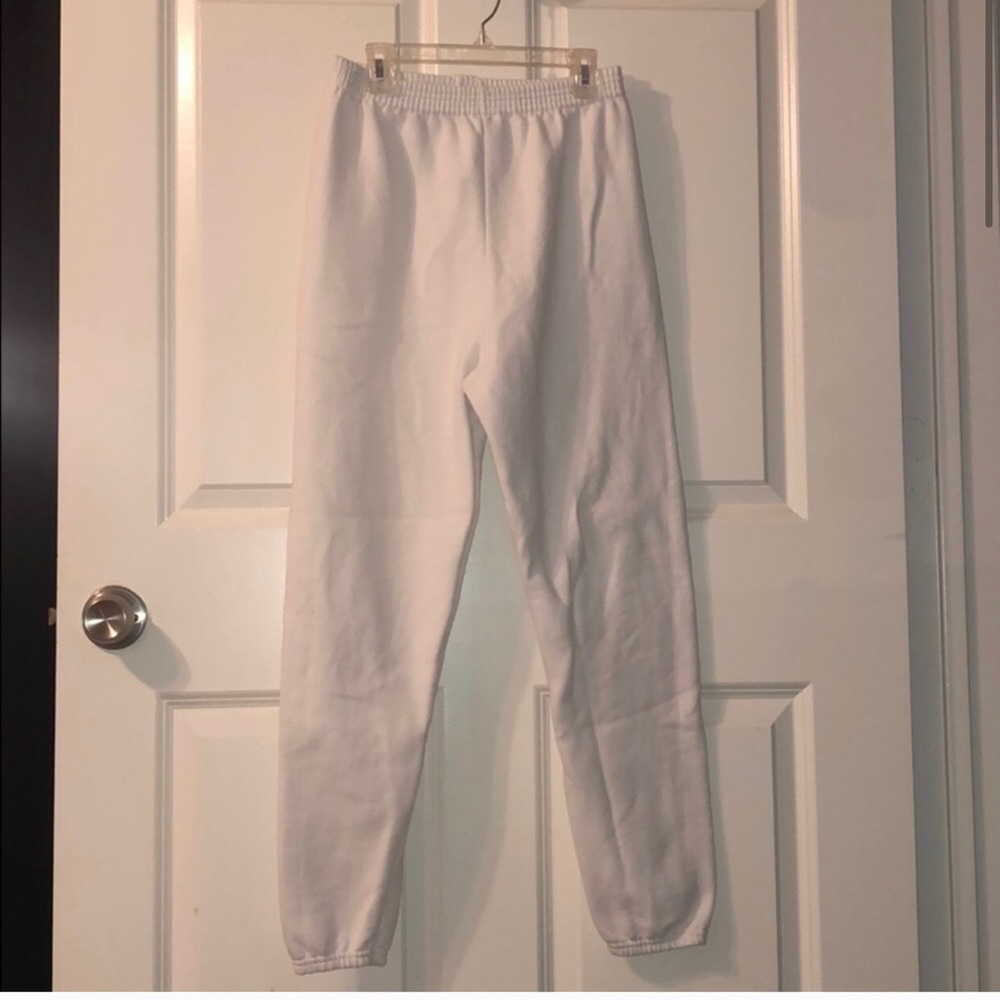 White sweatpants